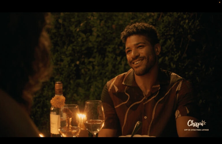 Latino couple on date, post-produced by Moonshine