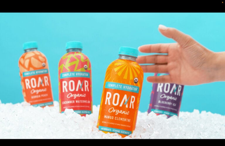 ROAR Organic beverage selection color graded by Moonshine